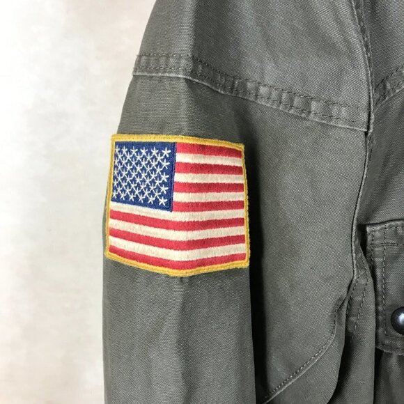 Rare DENIM & SUPPLY Ralph Lauren Field Motorcycle Jacket Khaki Green NEW XL - Picture 7 of 15